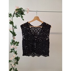 Top crochet aperto in pizzo