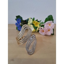 bracciale lavorato argento oro