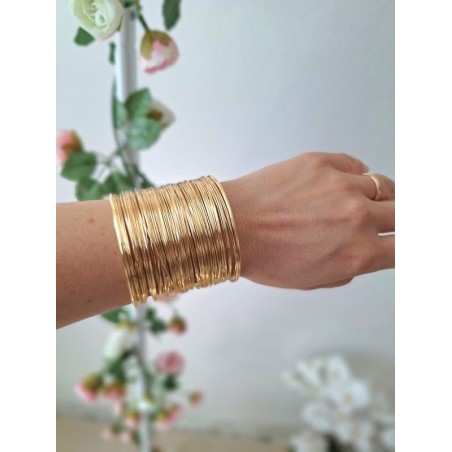 bracciale oro fili sottili intrecciati