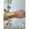 bracciale oro fili sottili intrecciati