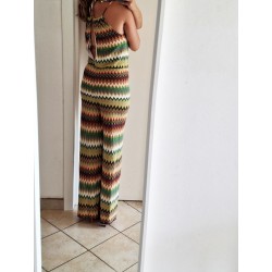 bellissima tuta simil missoni trama afro cotone